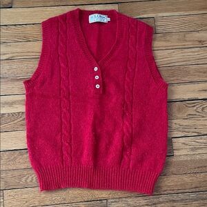L.L. Bean Vintage Shetland Wool Sweater Vest